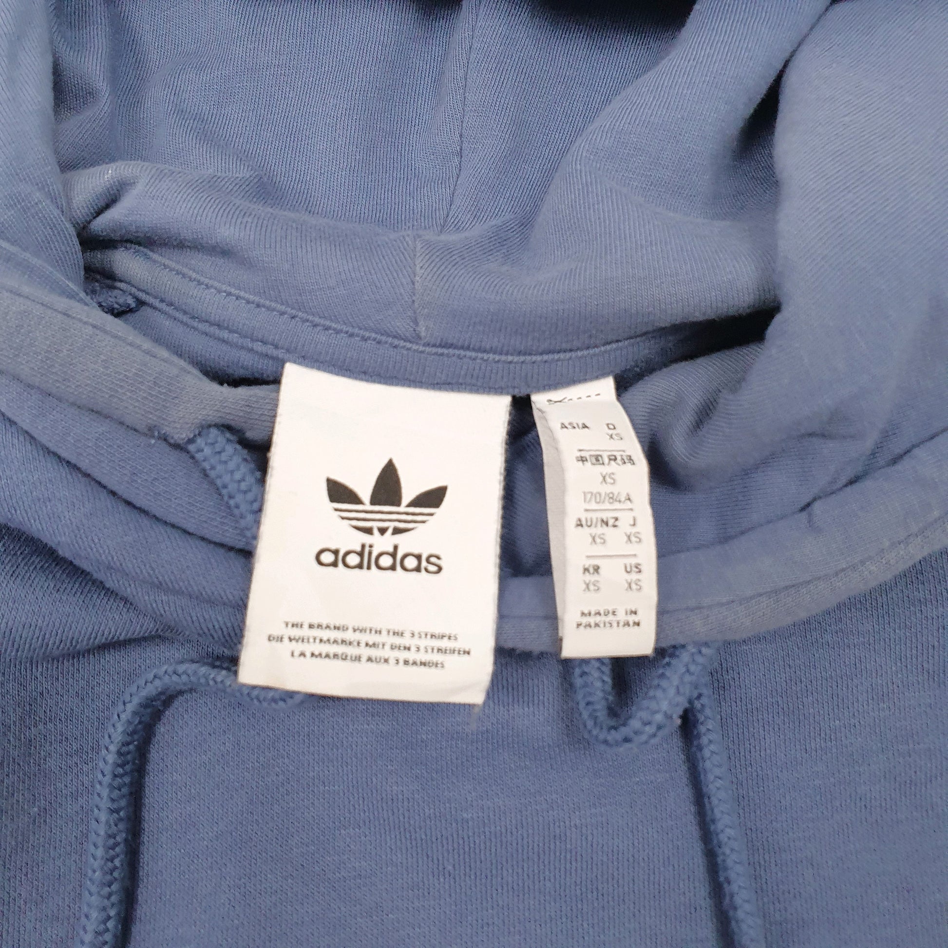 Mens Blue Adidas  Hoodie Jumper