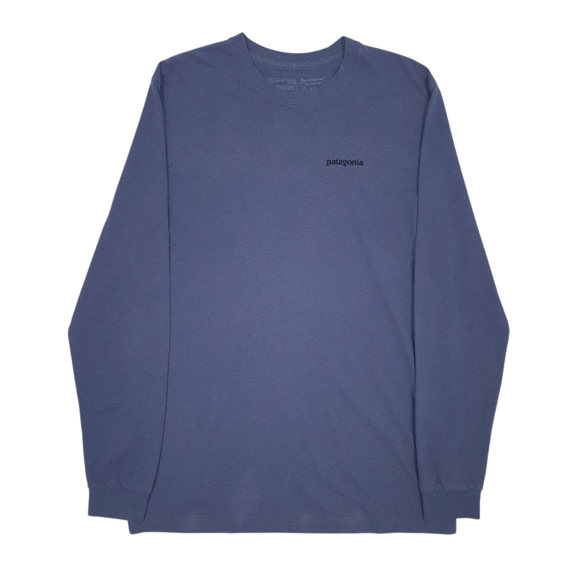 Mens Blue Patagonia  Long Sleeve T Shirt