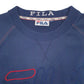 Mens Navy Fila Spellout Crewneck Jumper