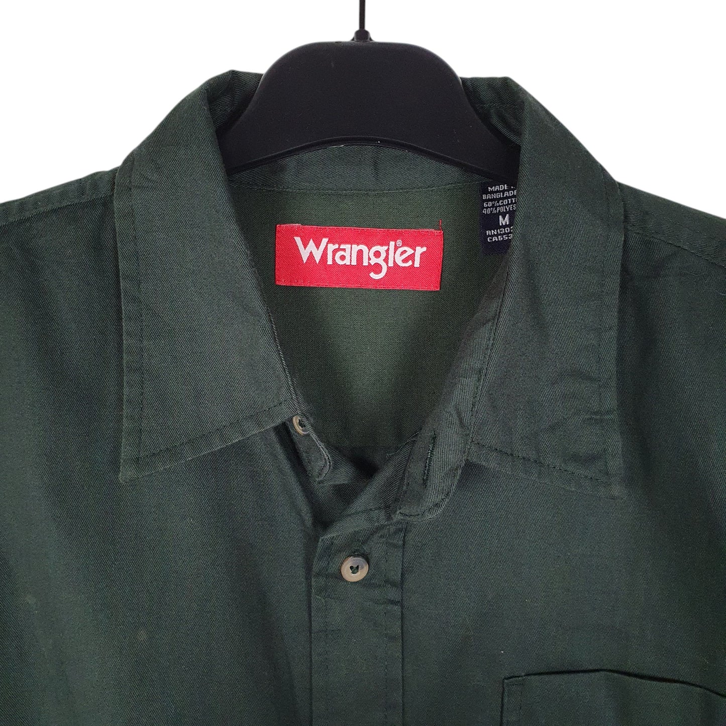Mens Green Wrangler   Shirt