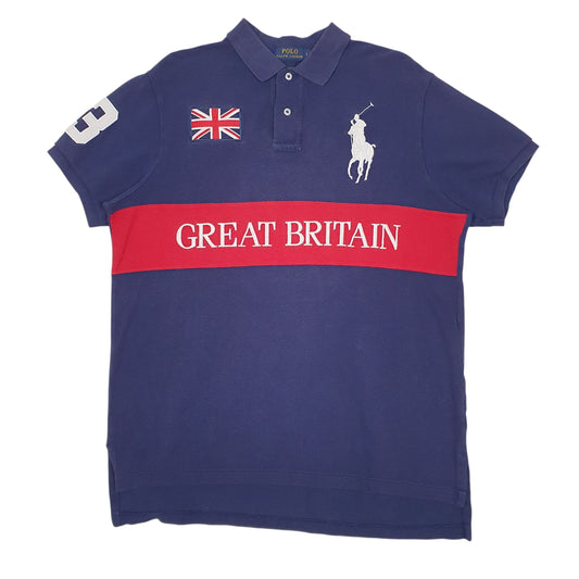 Mens Navy Polo Ralph Lauren  Short Sleeve Polo Shirt