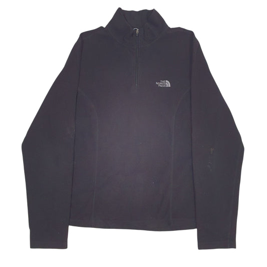 Womens Black The North Face TKA 100 Quarter Zip Jumper