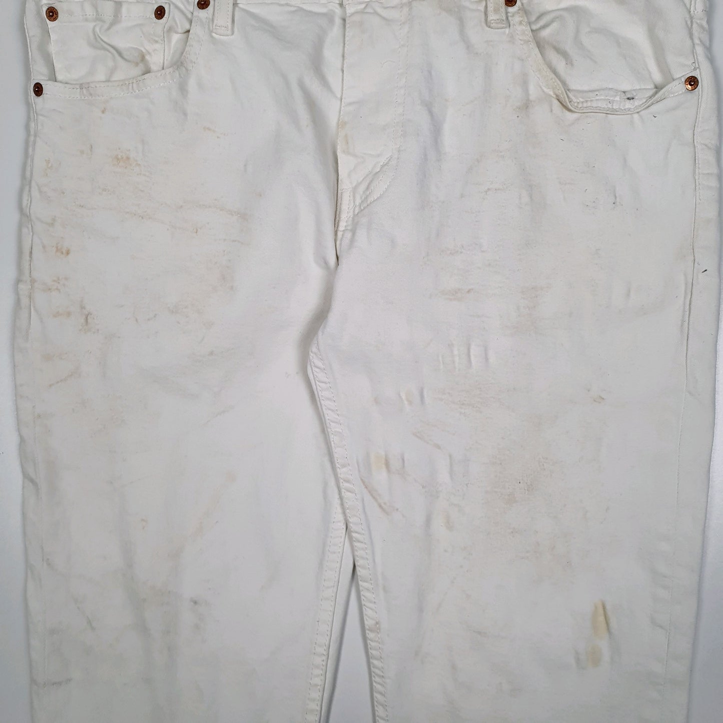 Mens White Levis   Jeans