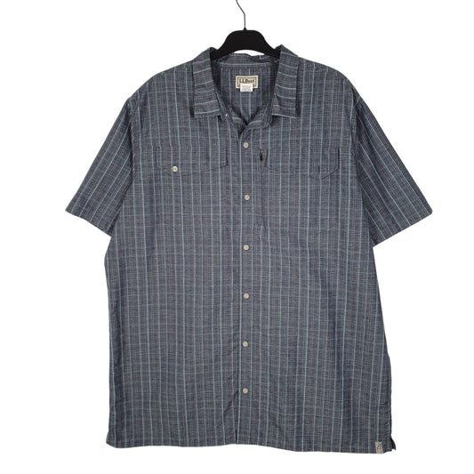 Mens Navy L.L.Bean  Short Sleeve Shirt