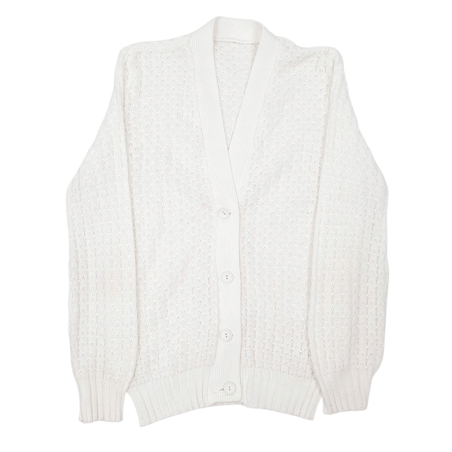 Womens White Unbranded  Cardigan Jumper