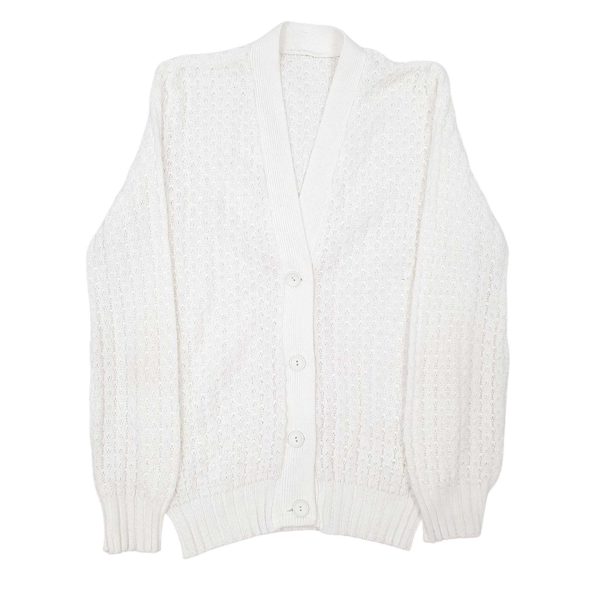 Womens White Unbranded  Cardigan Jumper
