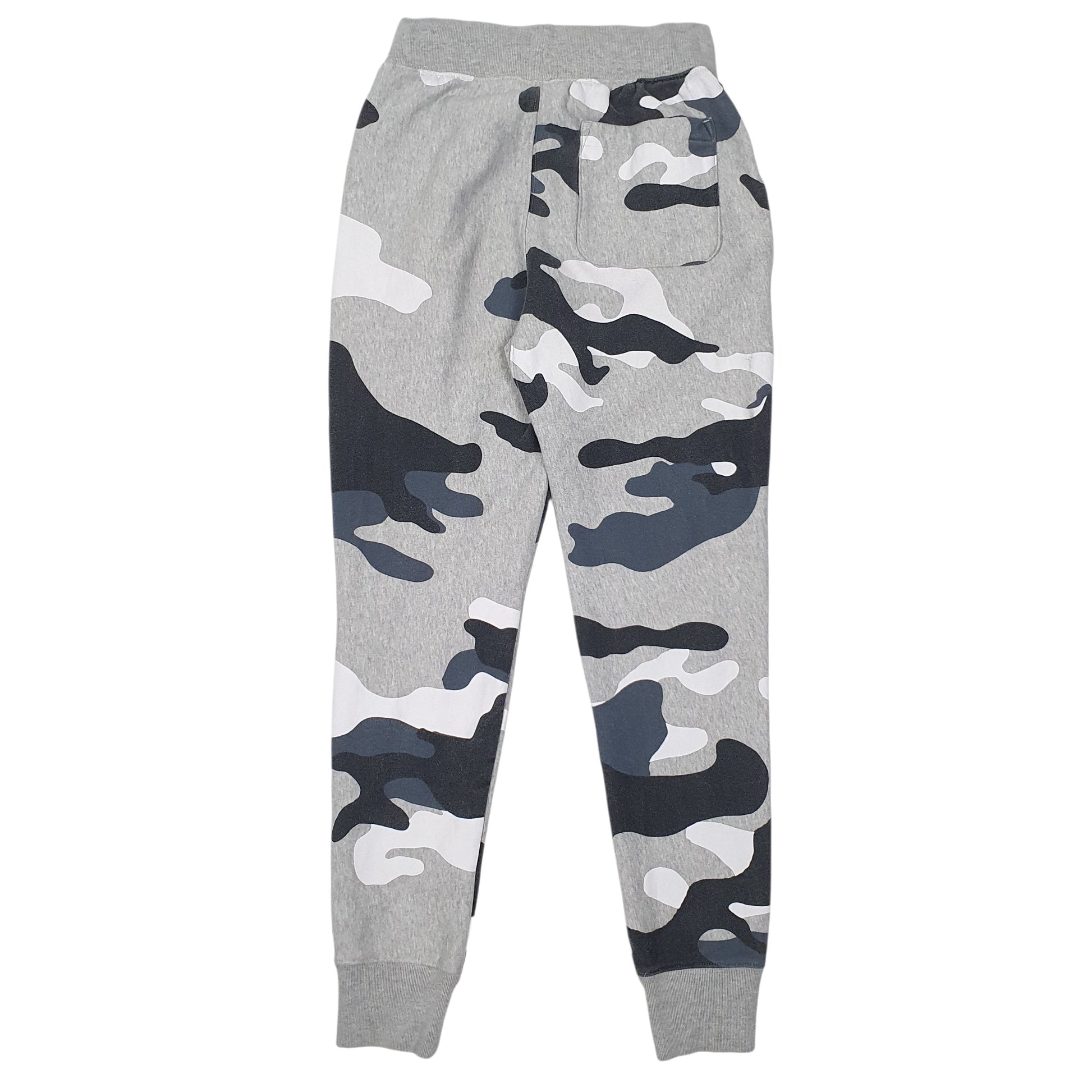 Mens Grey Champion Camo Reverse Weave  Trousers