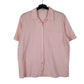 Mens Pink Burberry Vintage 90s Short Sleeve Shirt
