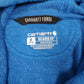 Womens Blue Carhartt Spellout Hoodie Jumper