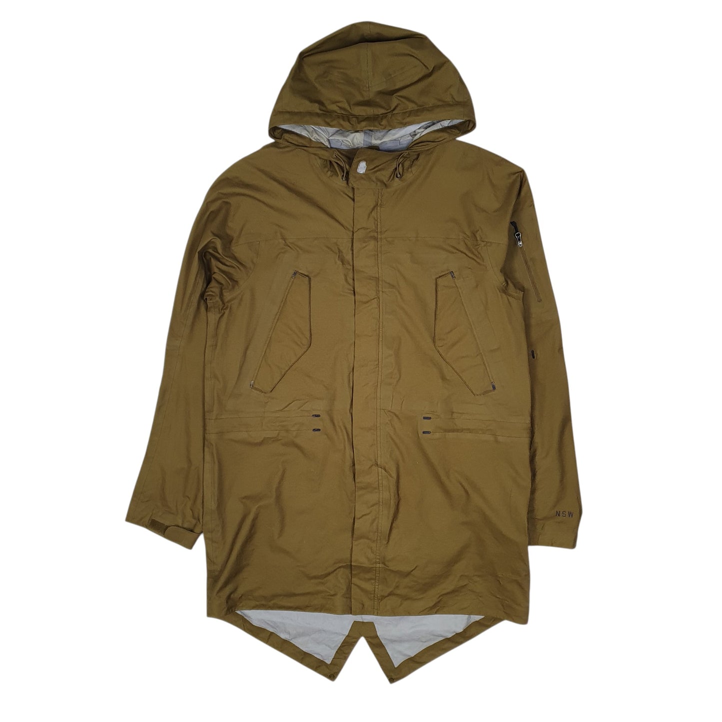 Mens Green Nike Lightweight Waterproof Rain  Coat