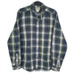 Mens Blue L.L.Bean Flannel Long Sleeve Shirt