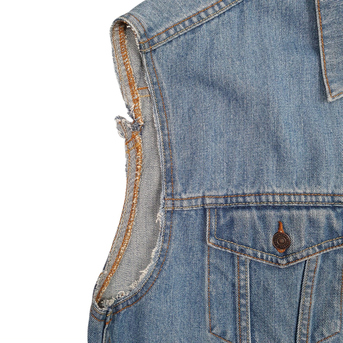 Mens Blue Levis 70507 Gilet Vest Hoodie Coat