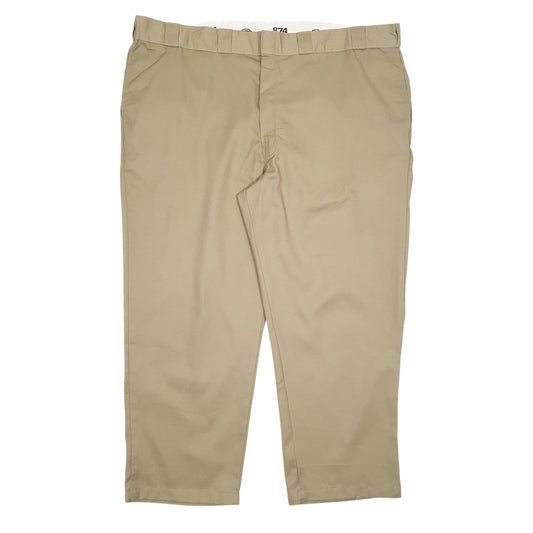 Mens Beige Dickies 874 Workwear Chino Trousers