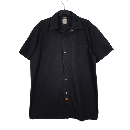Mens Black Dickies  Short Sleeve Shirt