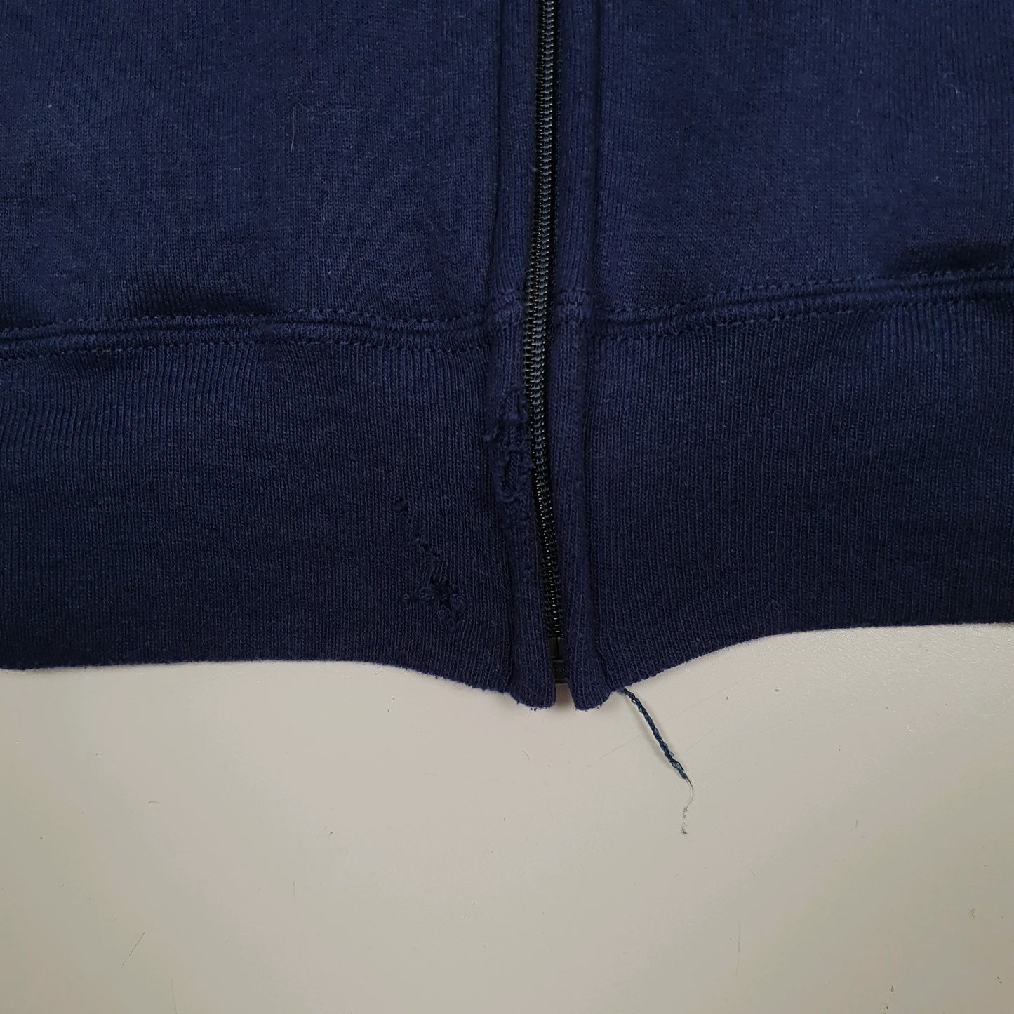Mens Navy Russell Athletic Vintage 90s Made In USA Michigan University Hoodie Full Zip Jumper