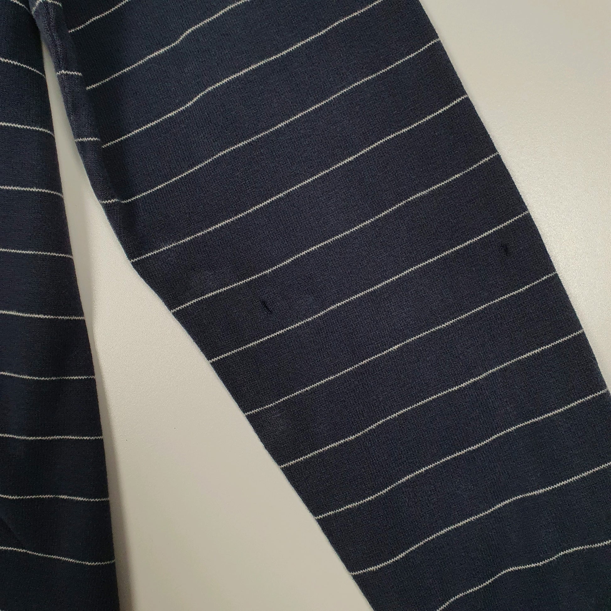 Mens Navy Tommy Hilfiger Henley Lightweight Crewneck Jumper