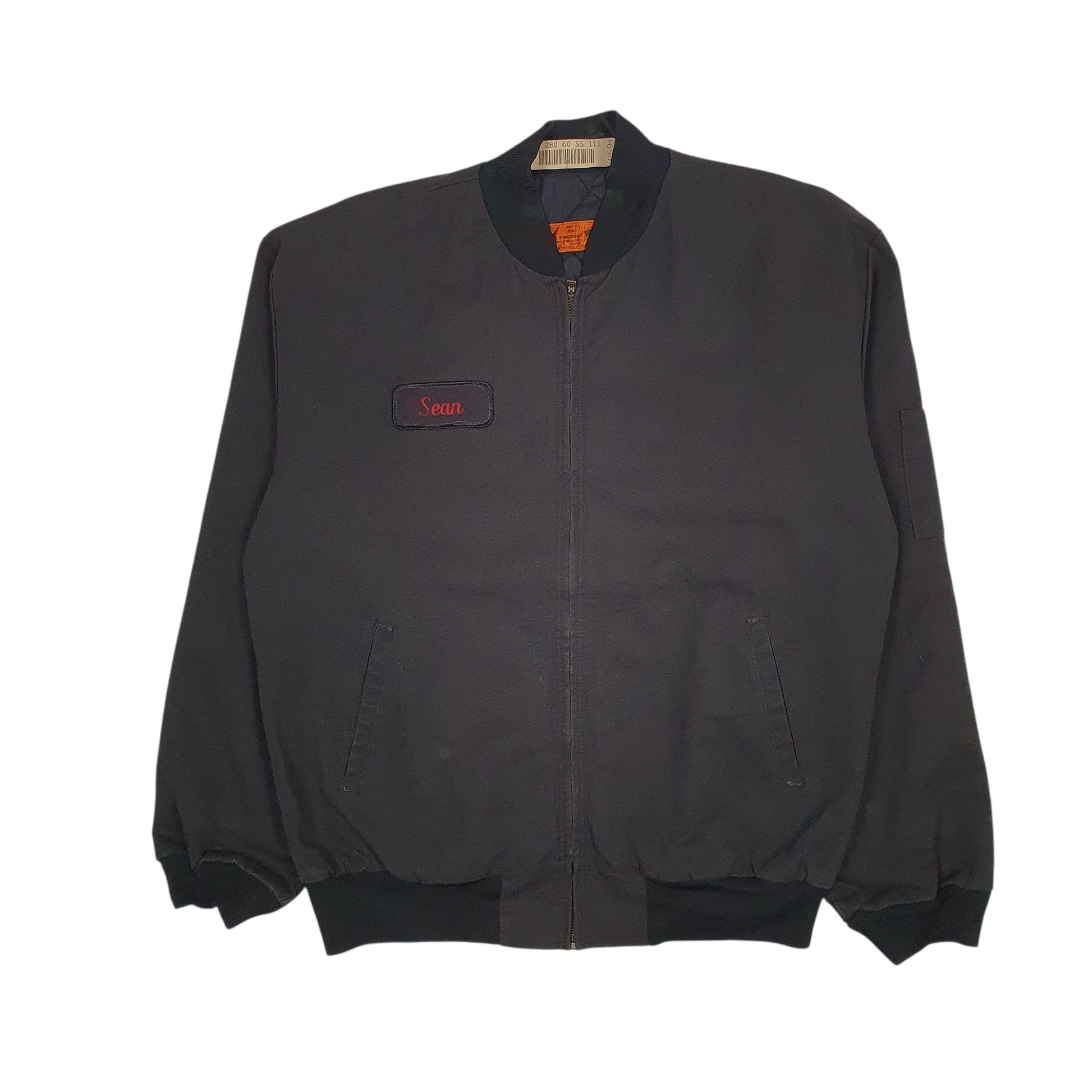 Mens Black Red Kap Workwear  Coat