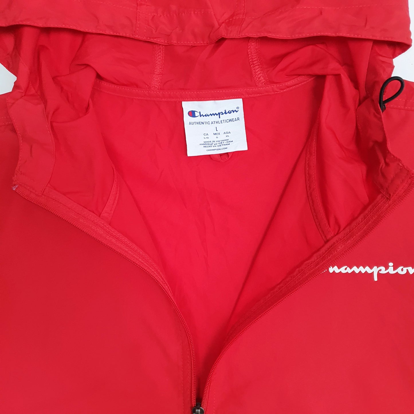 Mens Red Champion Pullover  Coat