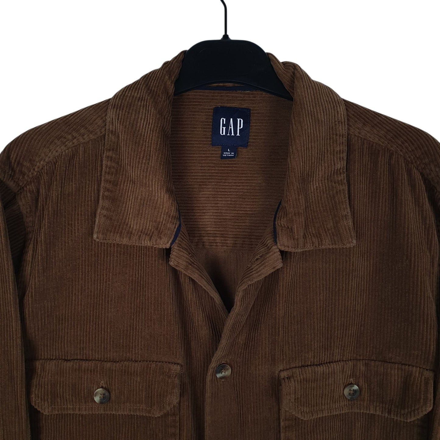 Mens Brown GAP Chunky Corduroy  Shirt