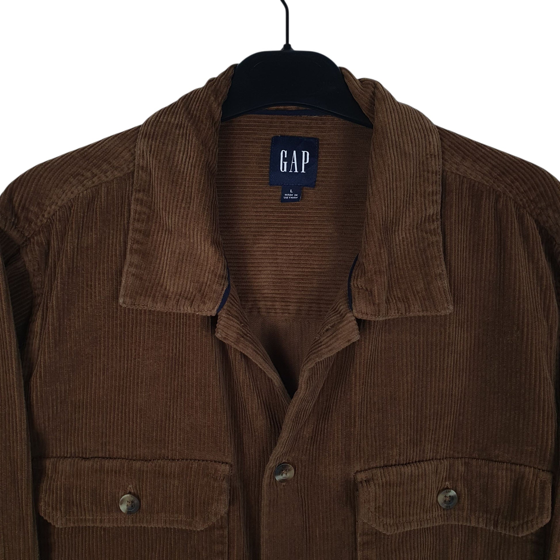 Mens Brown GAP Chunky Corduroy  Shirt