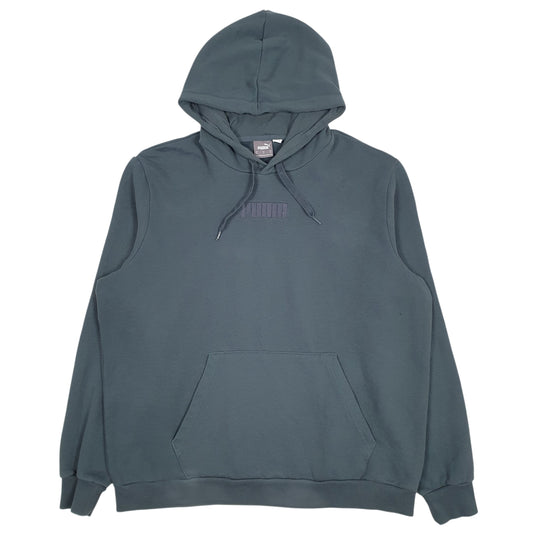 Mens Blue Puma  Hoodie Jumper