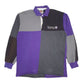 Mens Grey Barbarian  Long Sleeve Polo Shirt