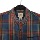 Mens Blue L.L.Bean Scotch Plaid Flannel  Shirt