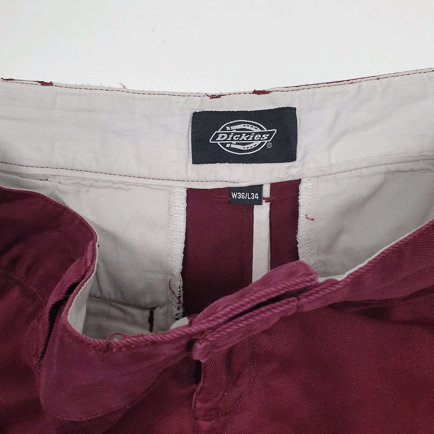 Womens Burgundy Dickies   Shorts