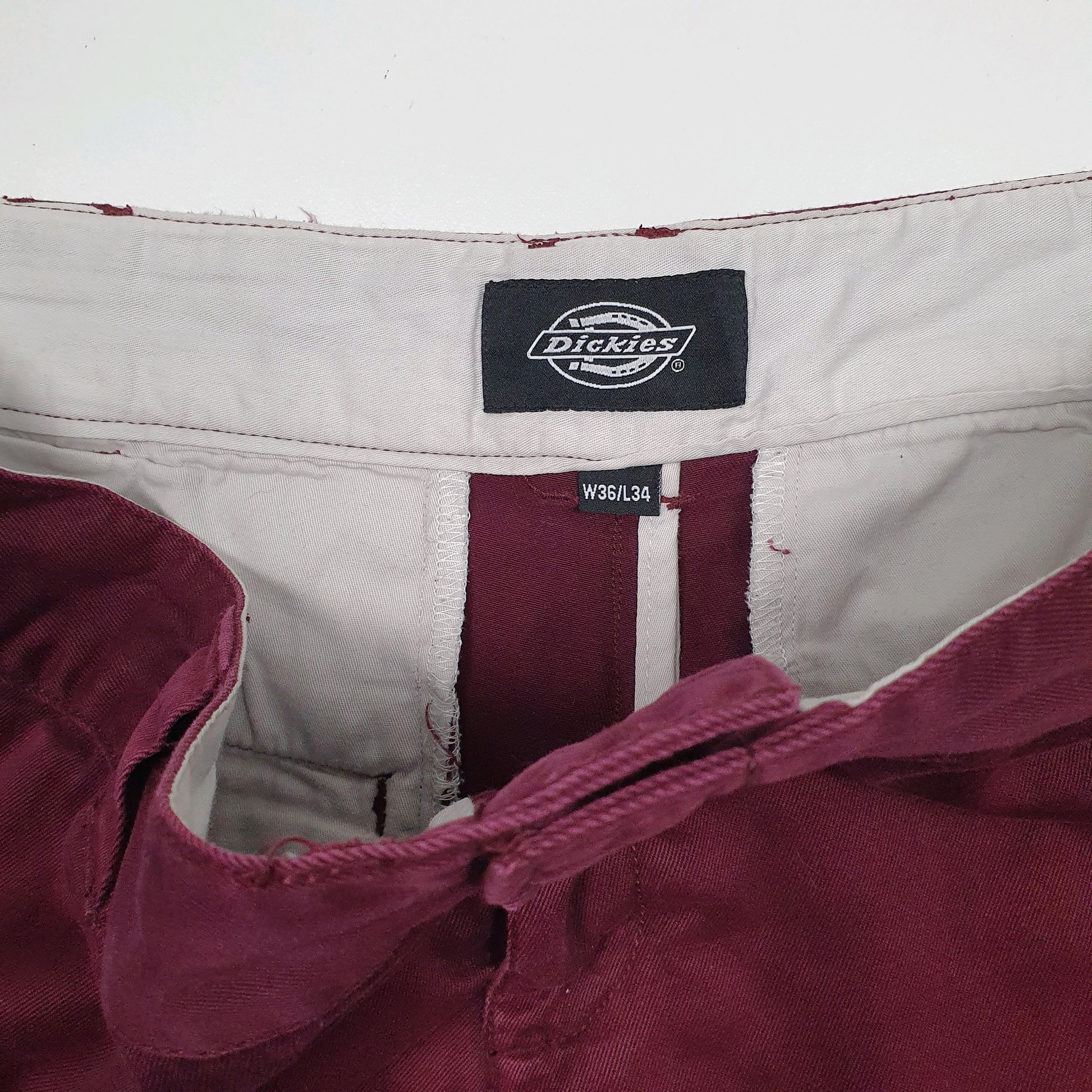 Womens Burgundy Dickies   Shorts