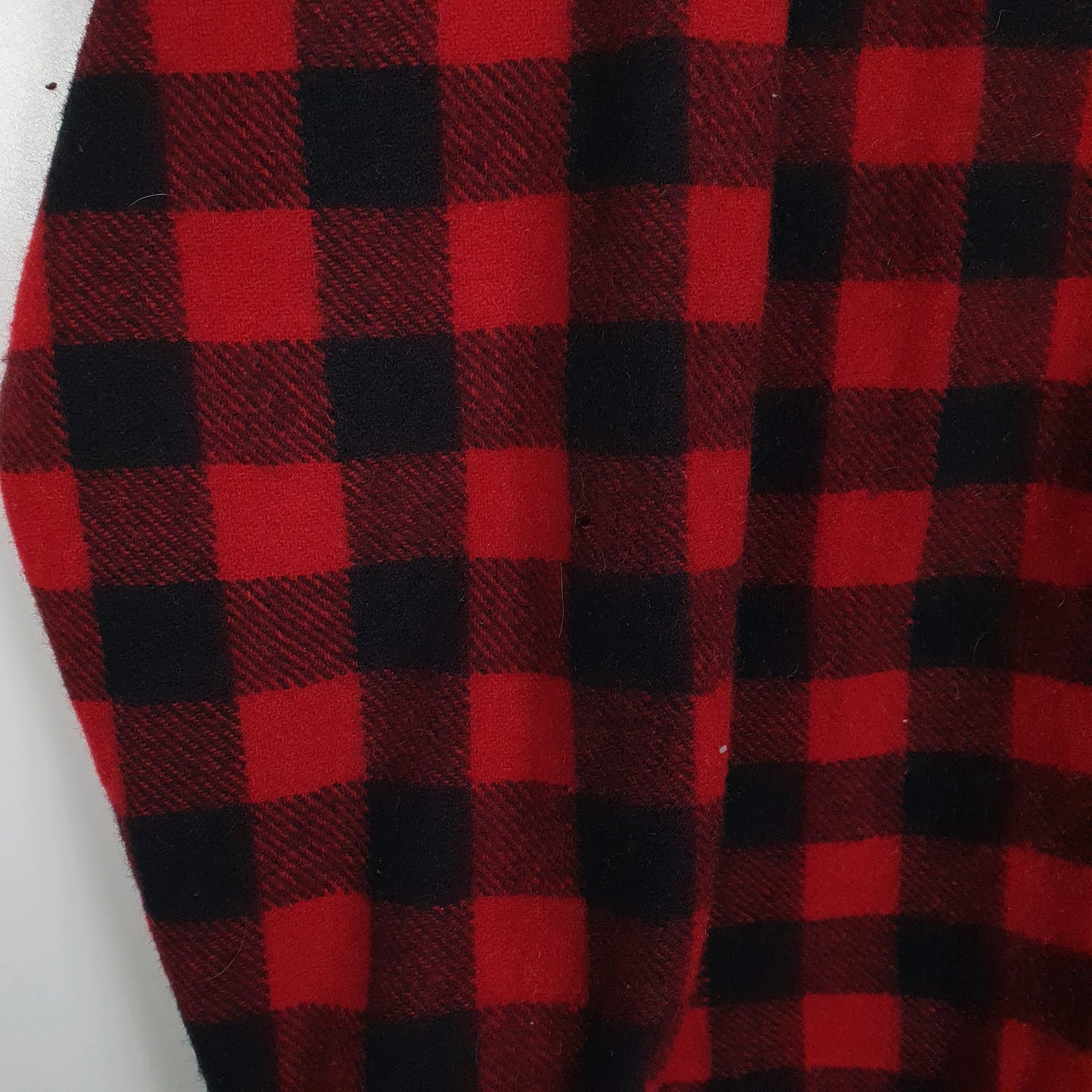 Mens Red Woolrich Thick Flannel Plaid Shacket Jacket  Shirt