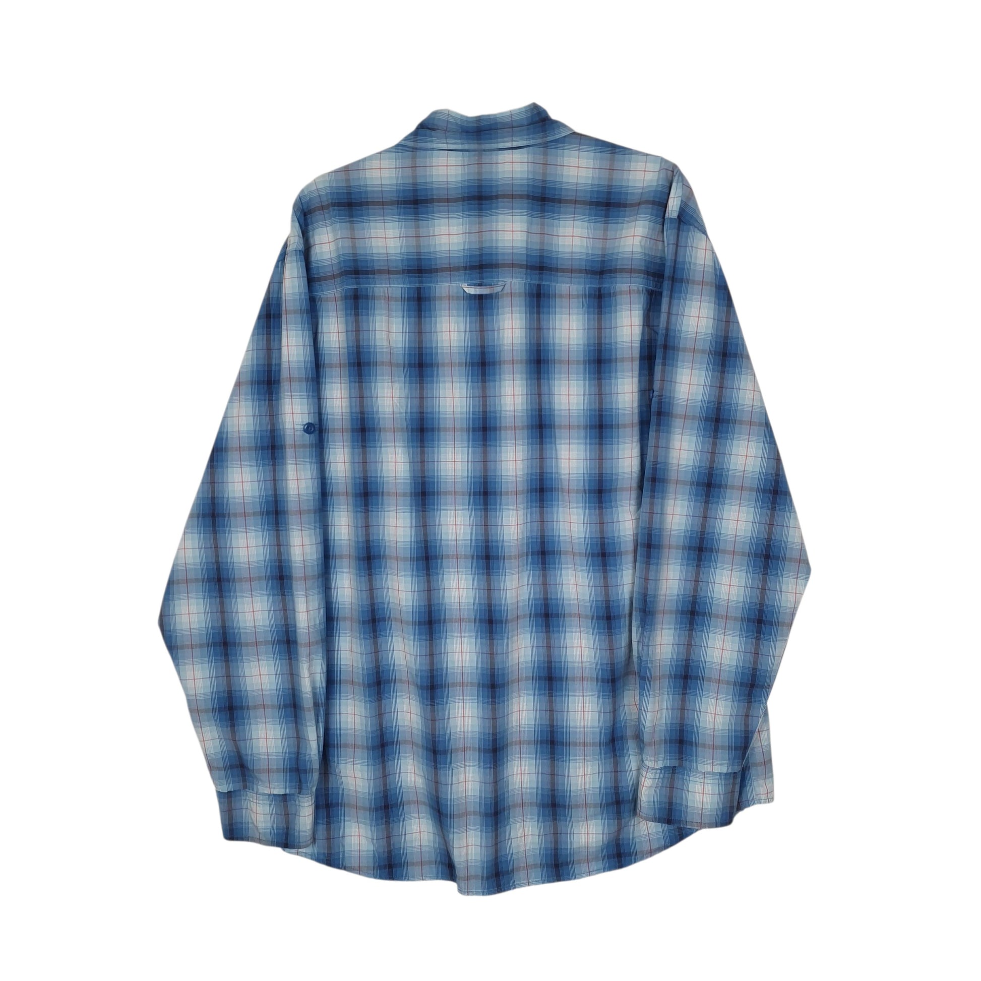 Mens Blue Woolrich Hiking Walking  Shirt