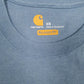 Mens Blue Carhartt Spellout  T Shirt