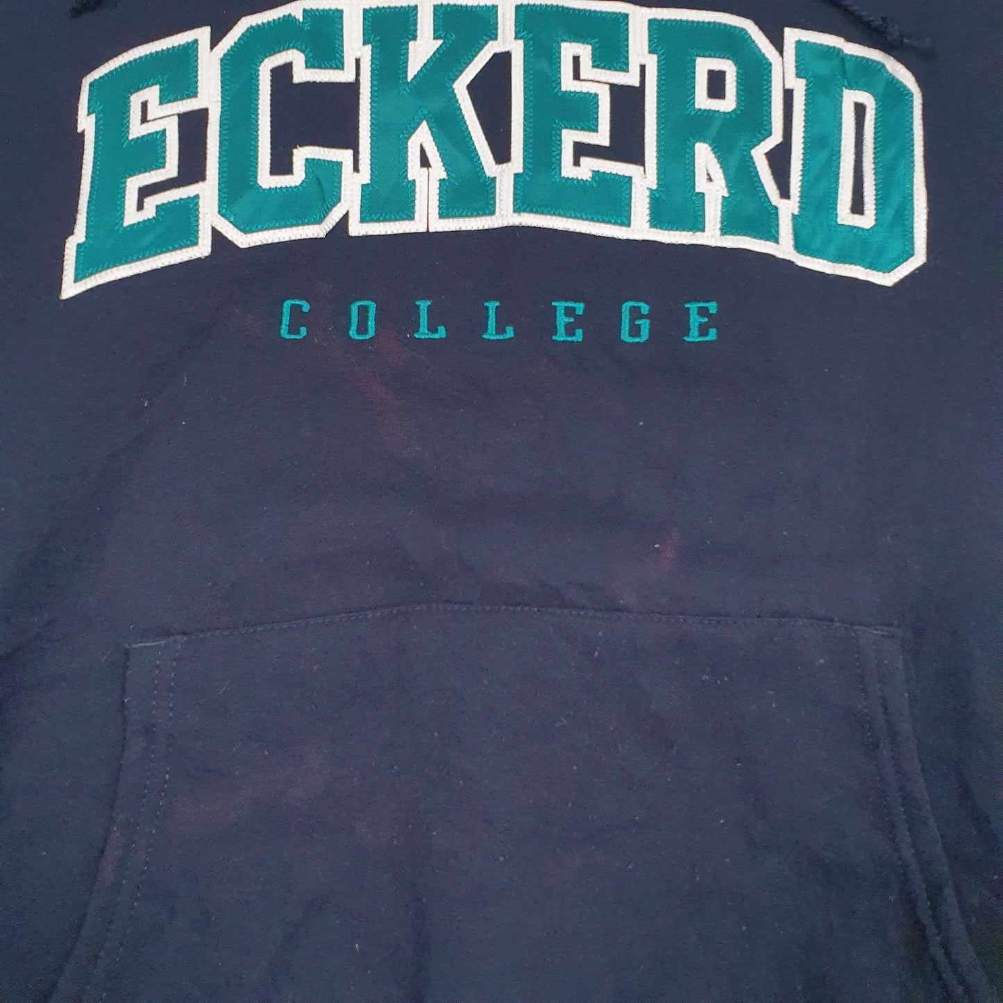 Mens Navy Champion Eckerd College Hoodie Jumper