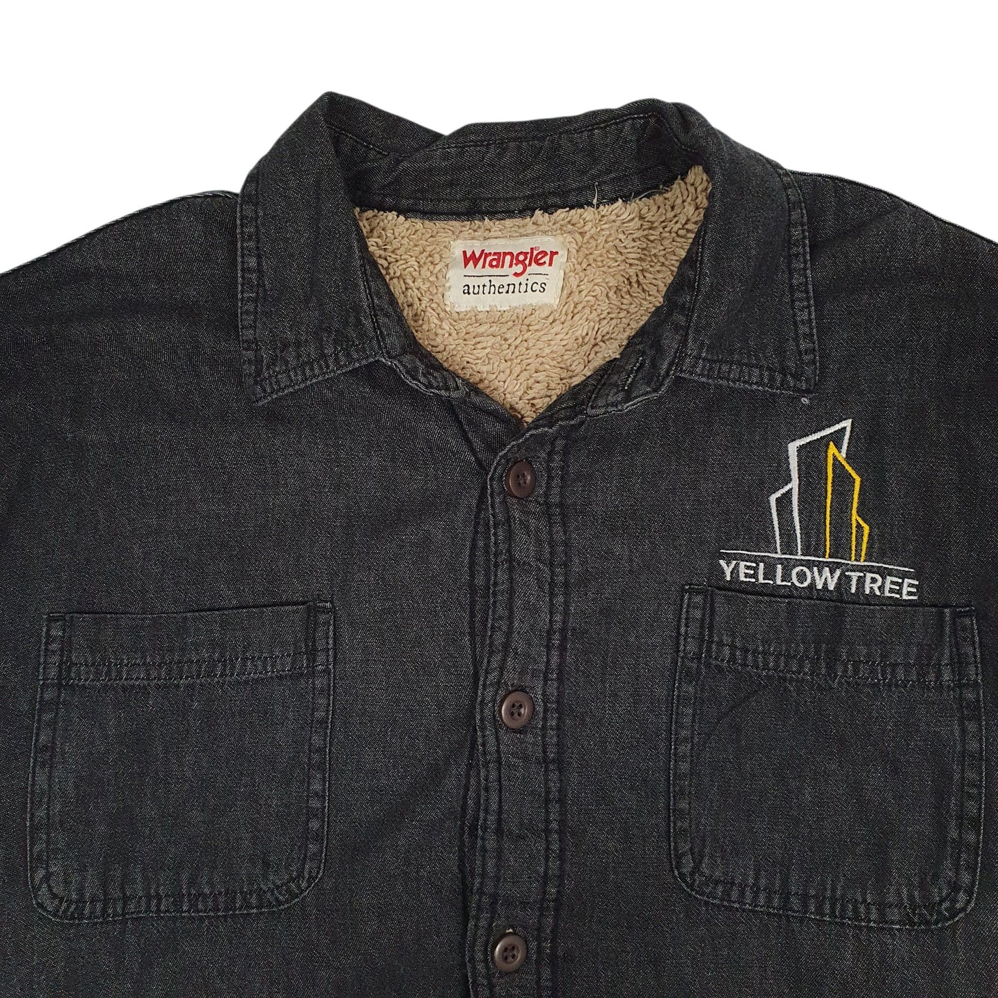 Mens Grey Wrangler Sherpa Lined  Coat