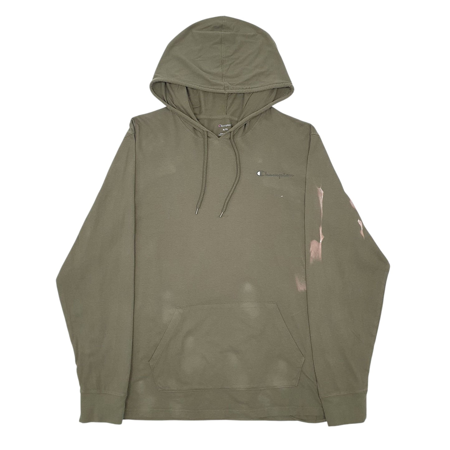 Mens Green Champion Lightweight Hoodie Jumper