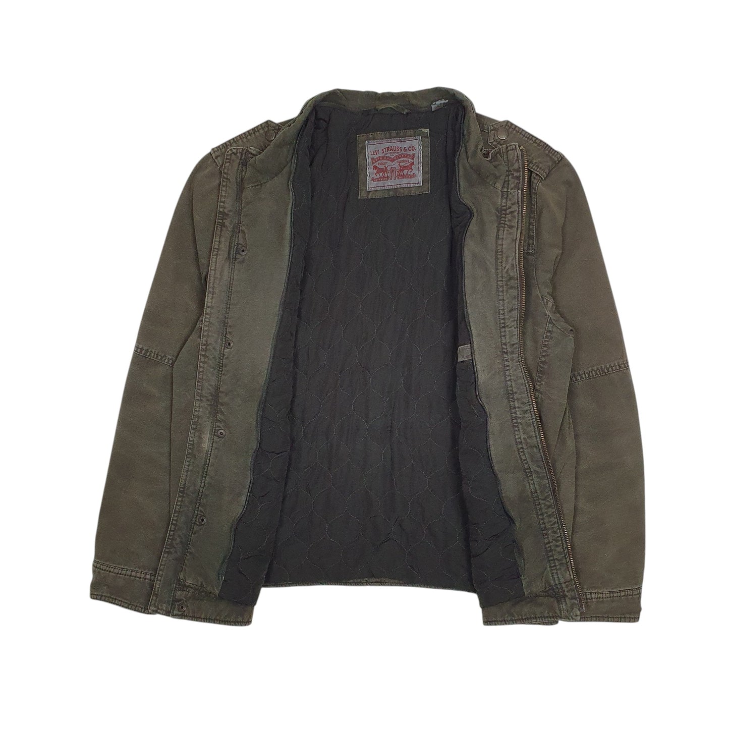 Mens Green Levis Military  Coat