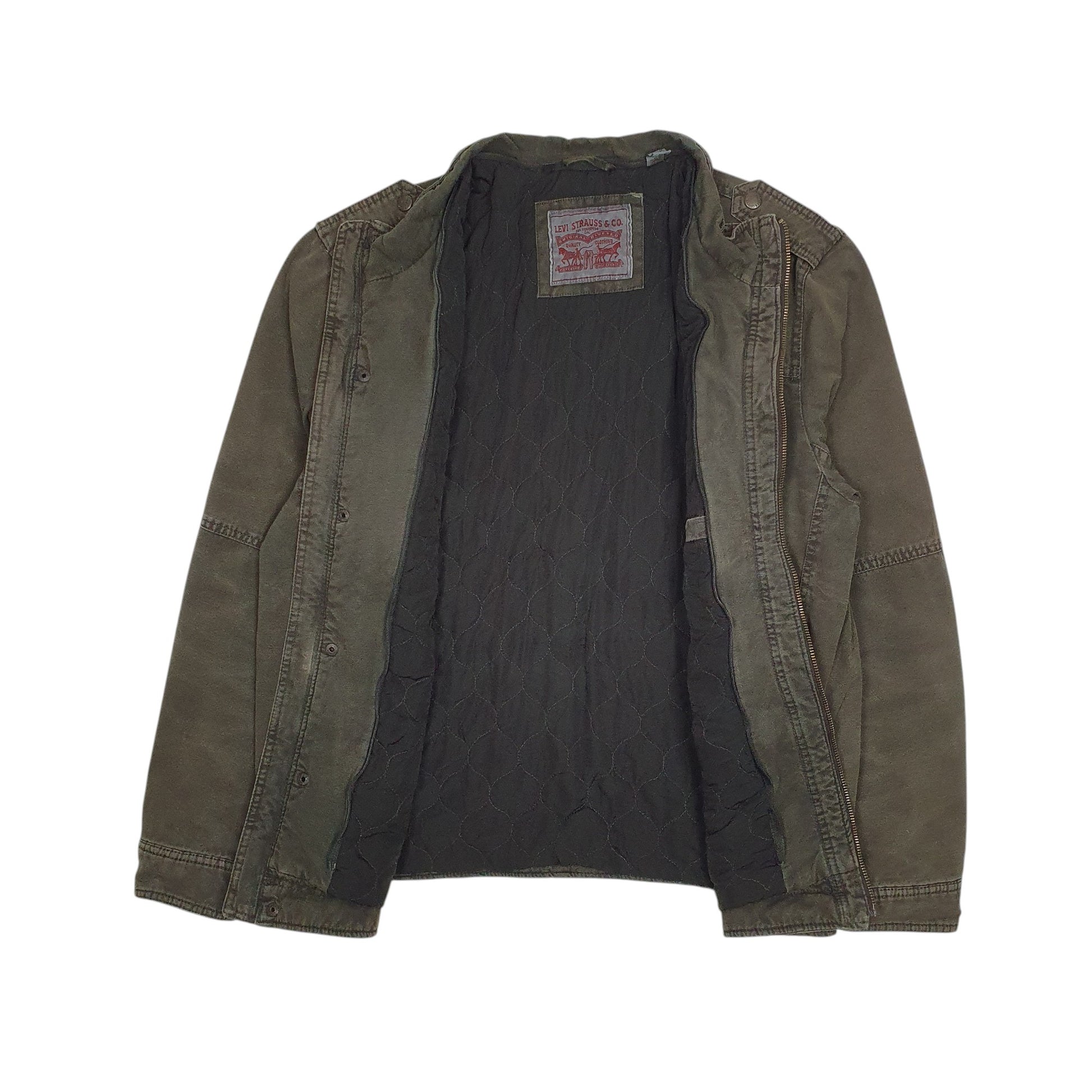 Mens Green Levis Military  Coat