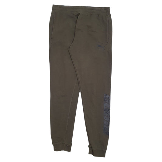 Mens Green Puma  Jogger Trousers