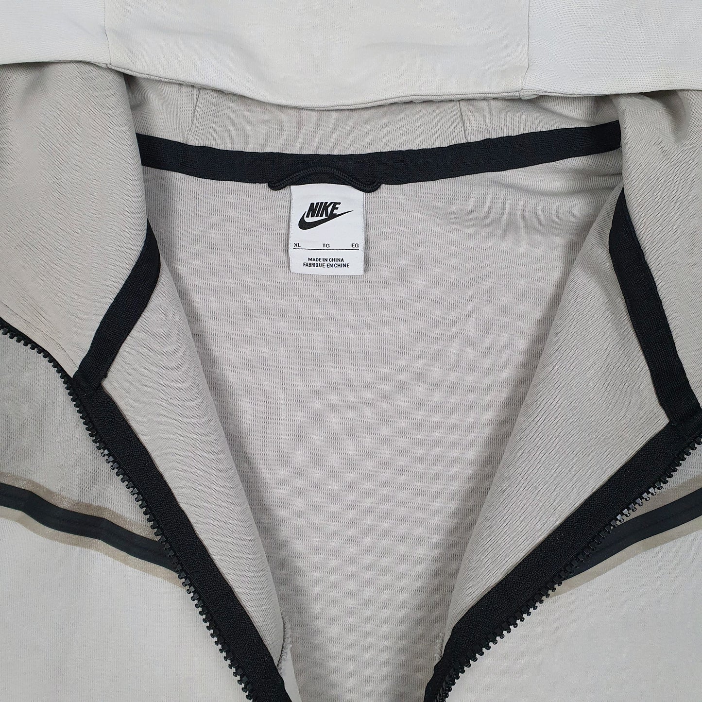 Mens Grey Nike Hoodie Tech Fleece Full Zip Jumper