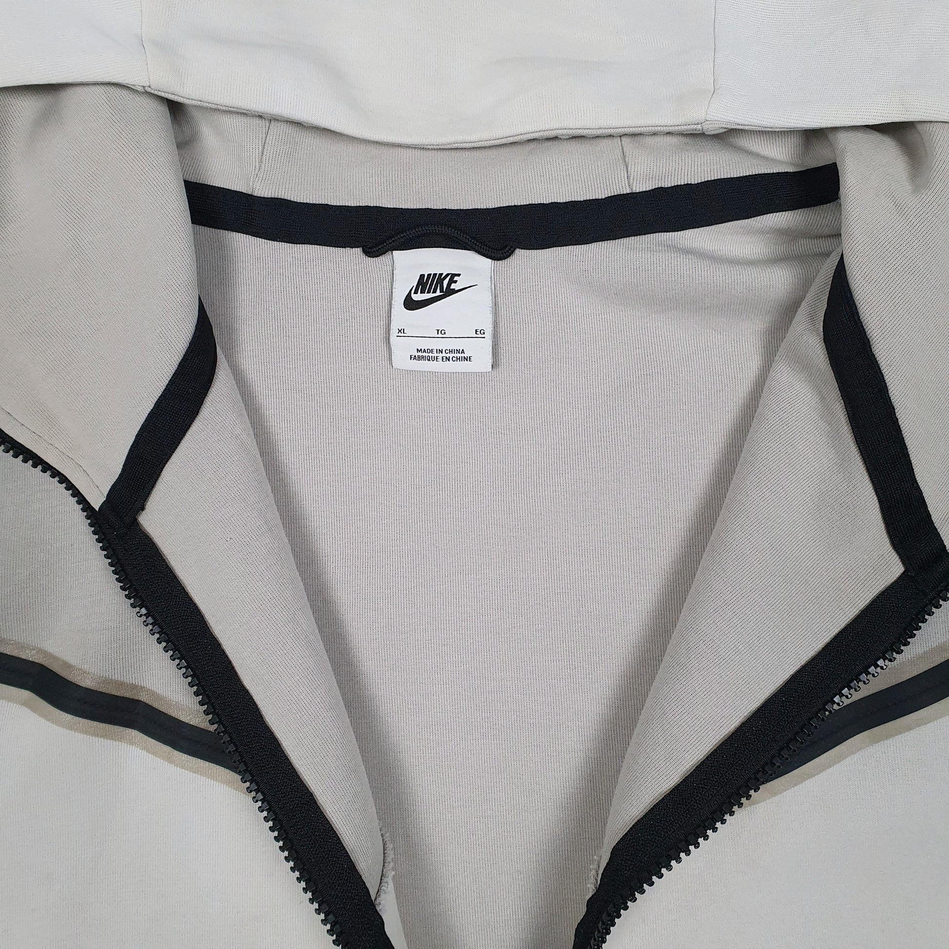 Mens Grey Nike Hoodie Tech Fleece Full Zip Jumper