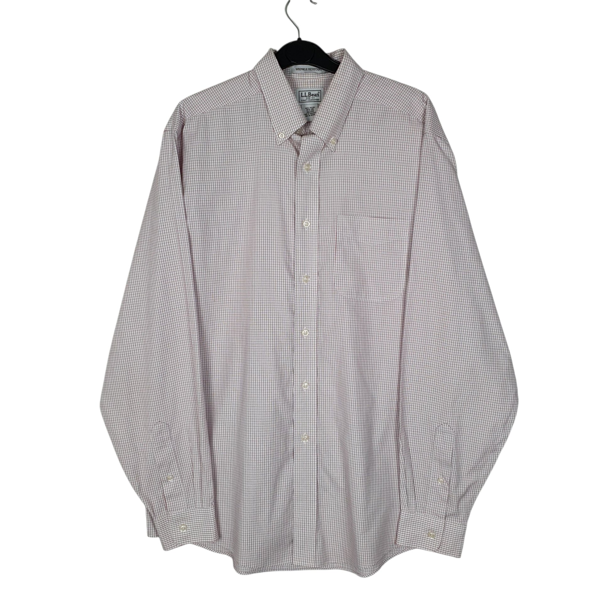 Mens Pink L.L.Bean  Long Sleeve Shirt