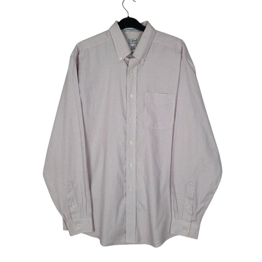 Mens Pink L.L.Bean  Long Sleeve Shirt
