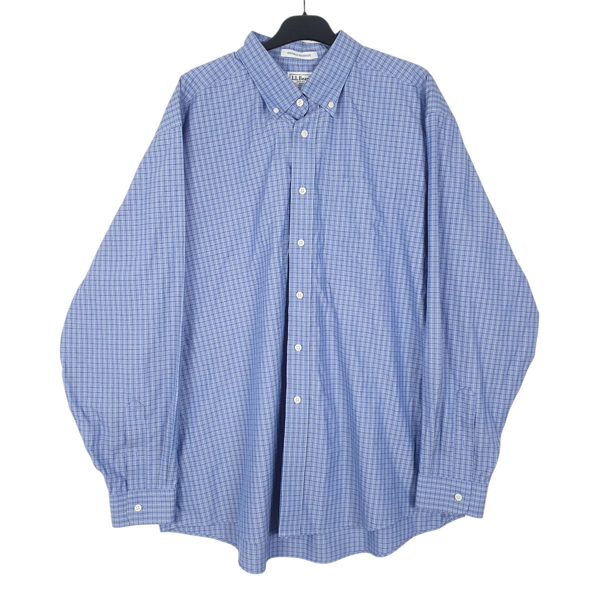 Mens Blue L.L.Bean  Long Sleeve Shirt
