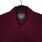 Mens Burgundy Woolrich Thick Chamois Vintage 1990s  Shirt