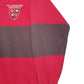 Mens Red Barbarian Rugby Hoodie Polo Shirt