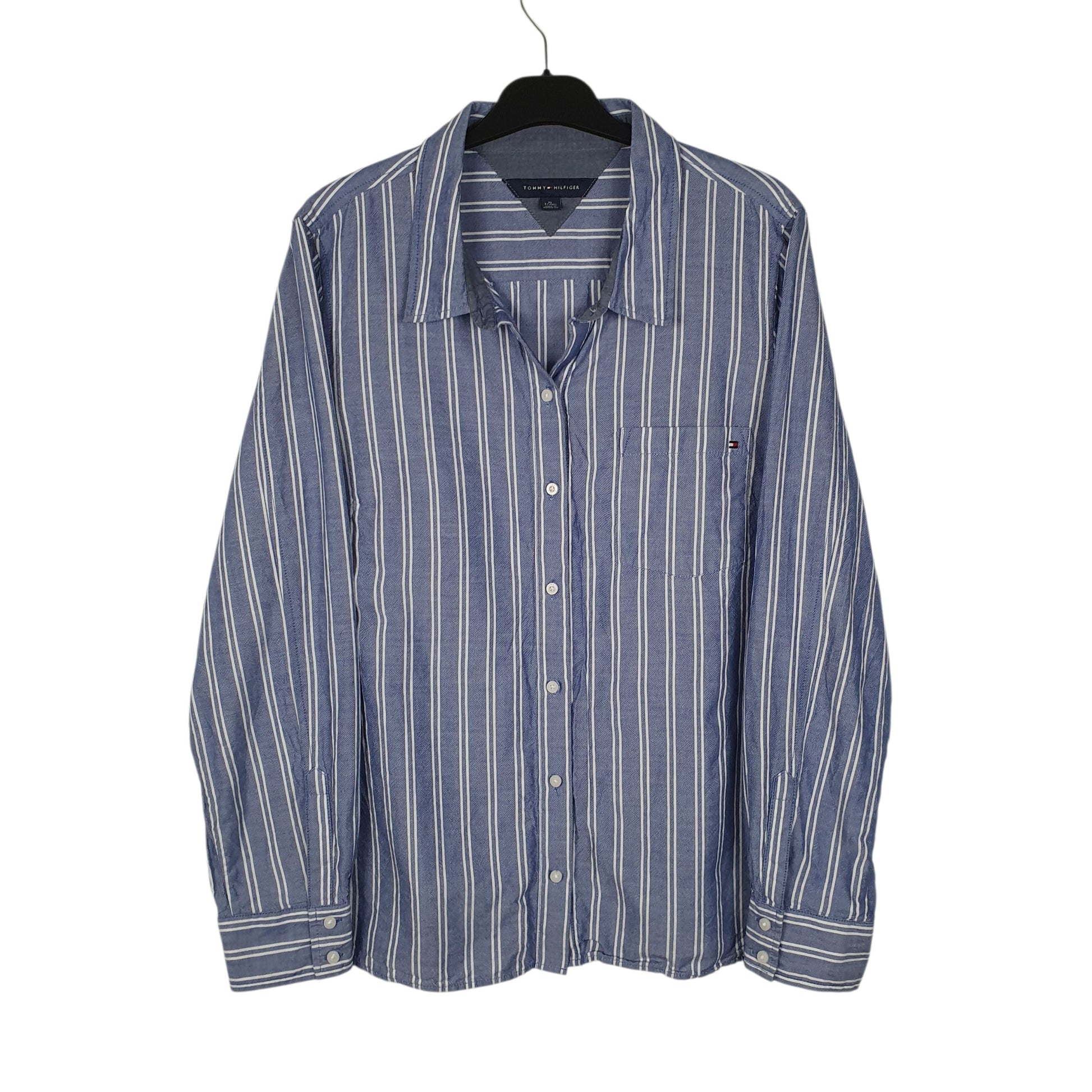 Womens Blue Tommy Hilfiger  Long Sleeve Shirt