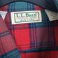 Mens Red L.L.Bean Flannel Vintage 90s Made In USA  Shirt