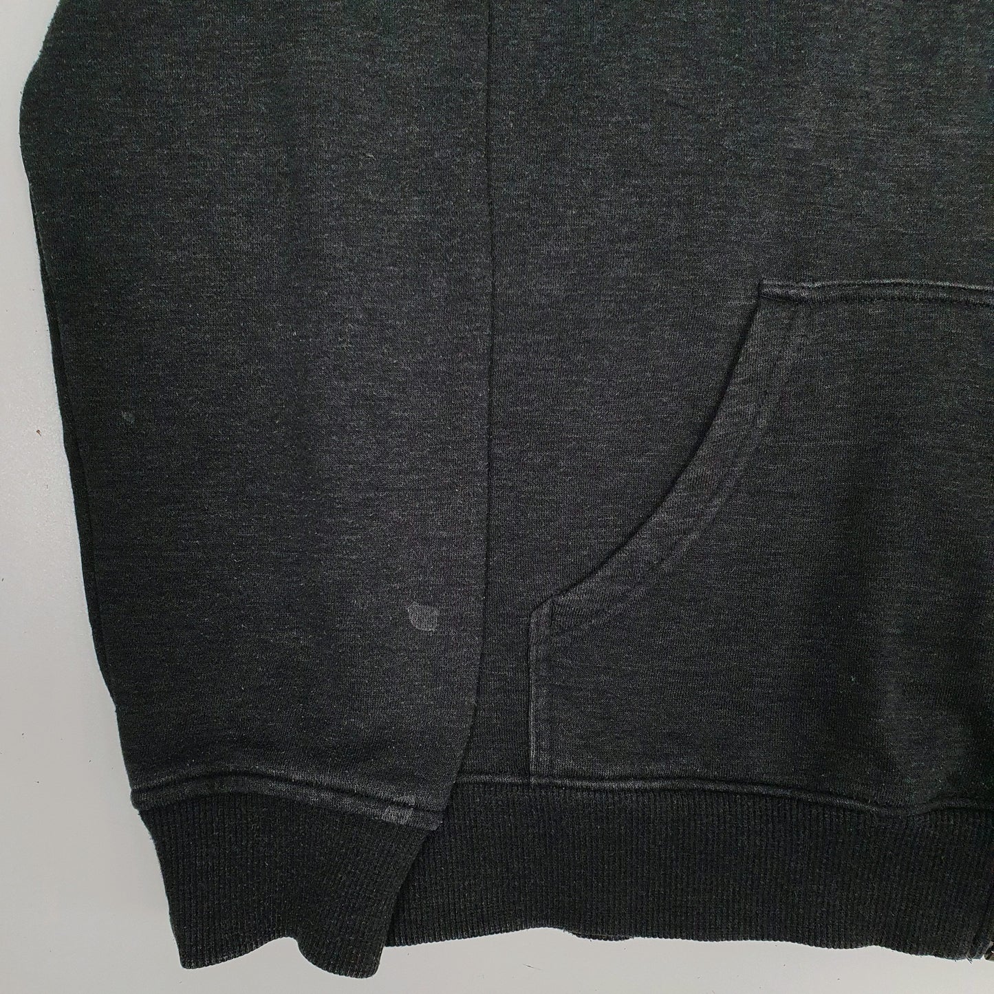 Mens Grey Wrangler Hoodie Full Zip Jumper