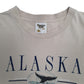 Mens Beige Tennessee River Single Stitch Vintage 90s Alaska  T Shirt