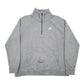 Mens Grey Nike  Quarter Zip Jumper